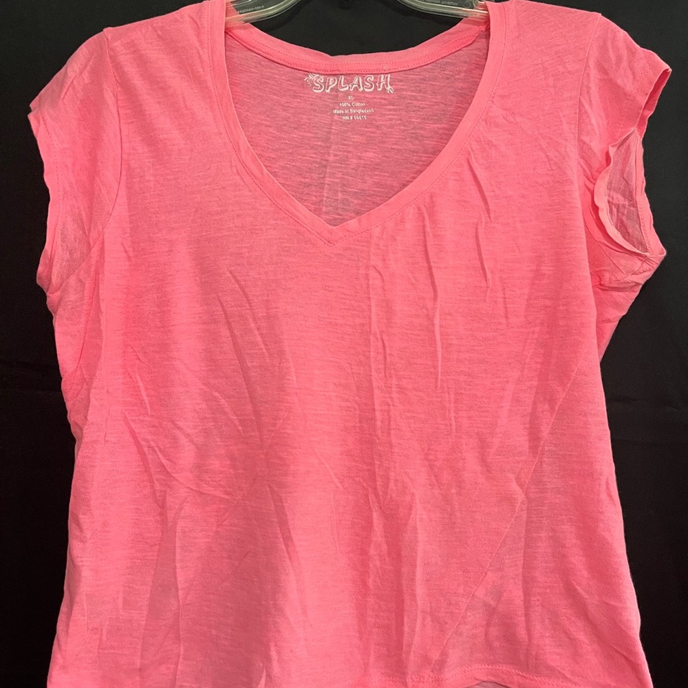 Splash Women's Bright Pink Short Sleeve Tee